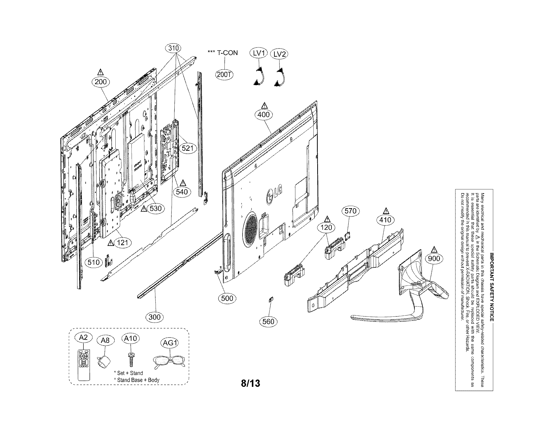Exploded view parts
