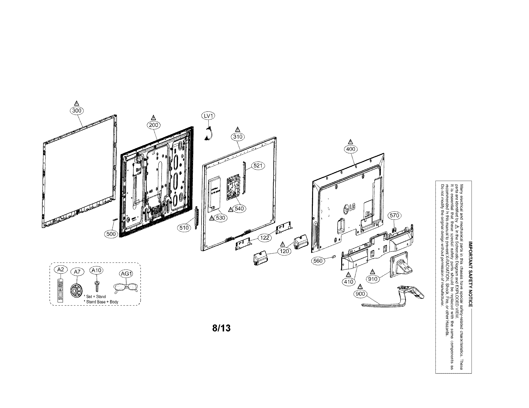 Exploded view parts