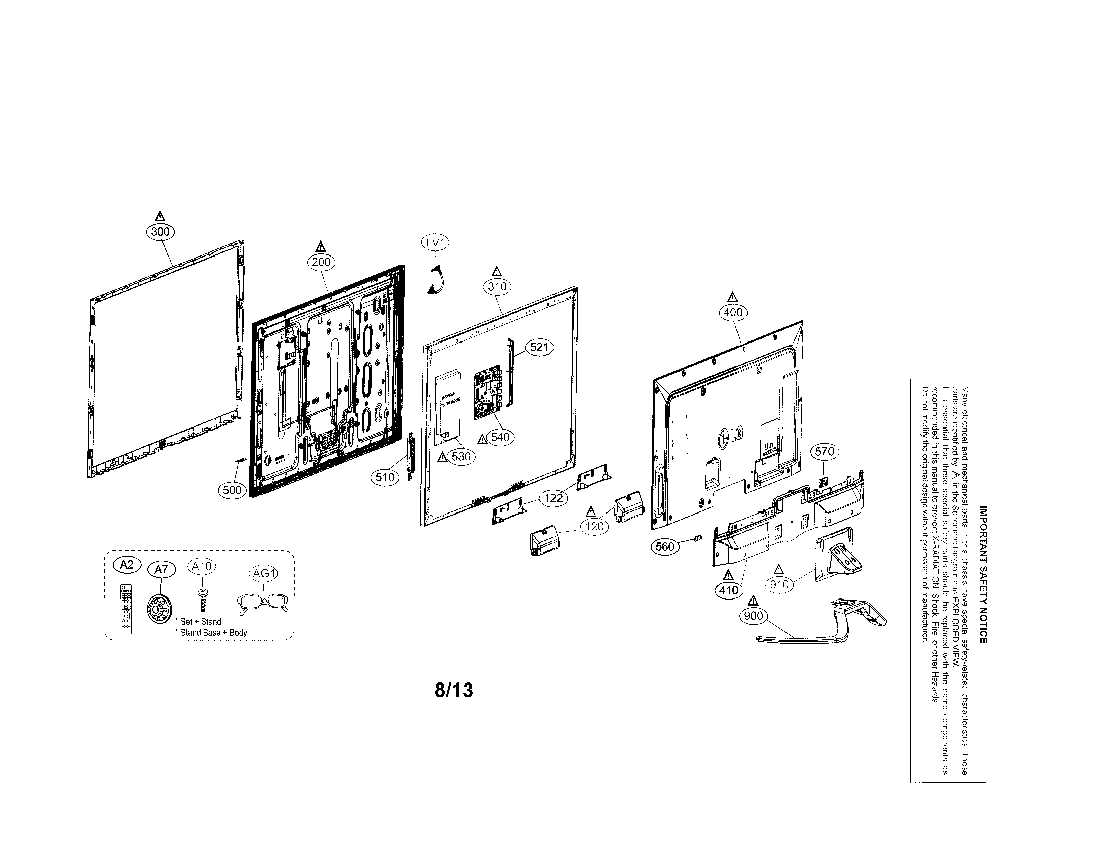 Exploded view parts