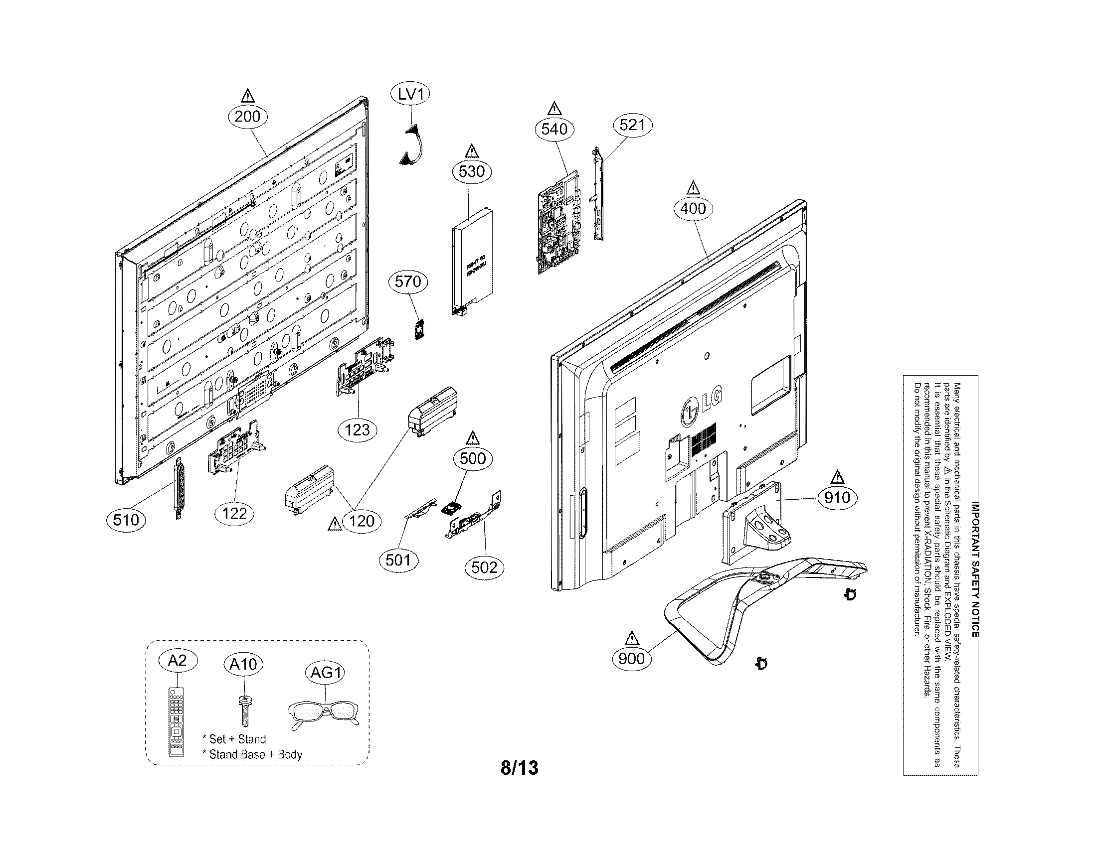 Exploded view parts