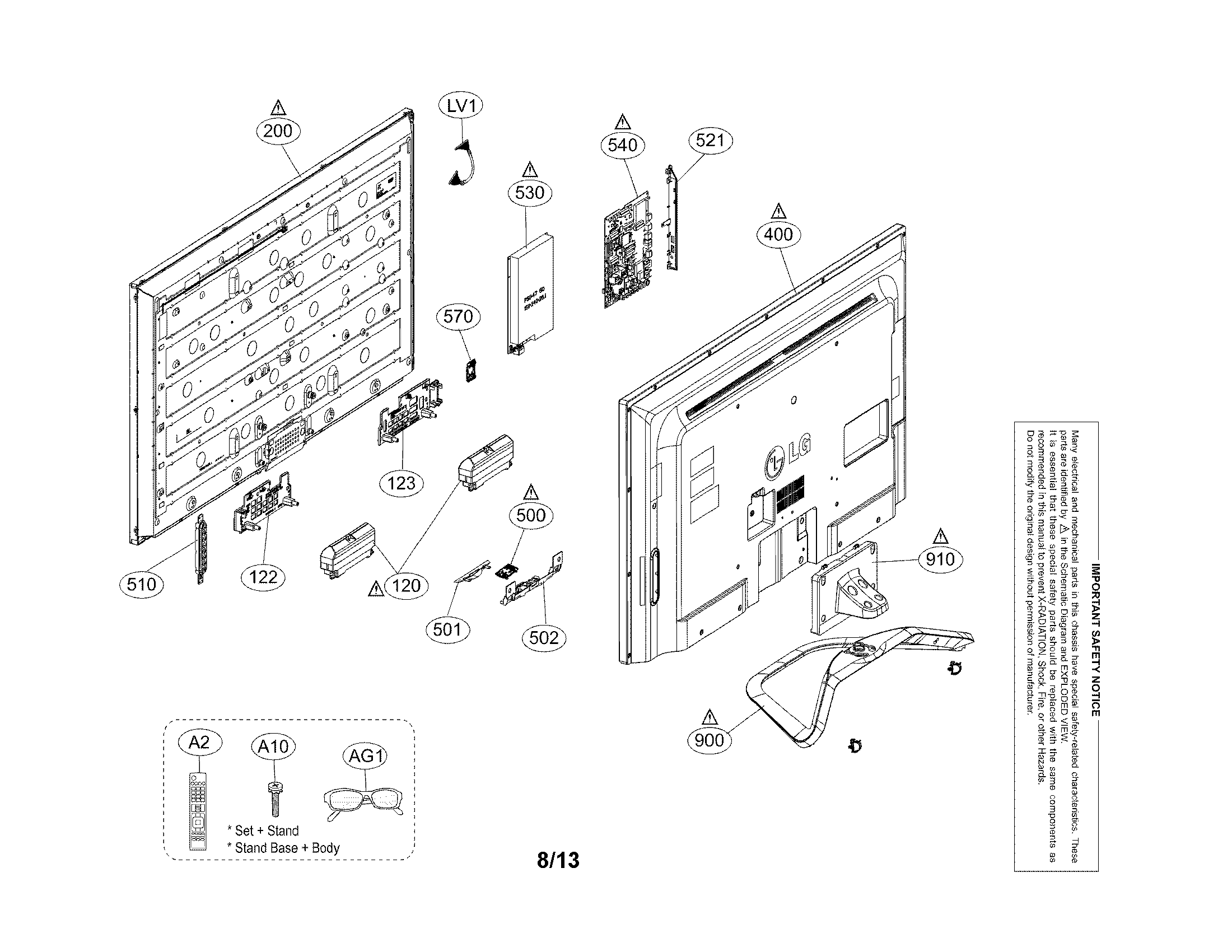 Exploded view parts