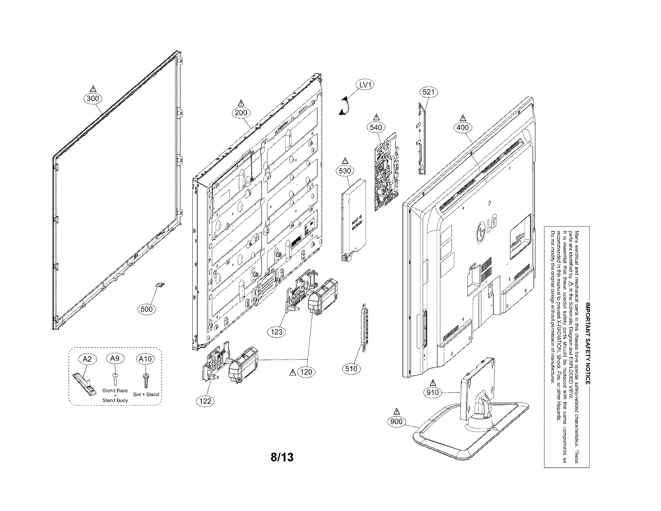Exploded view parts
