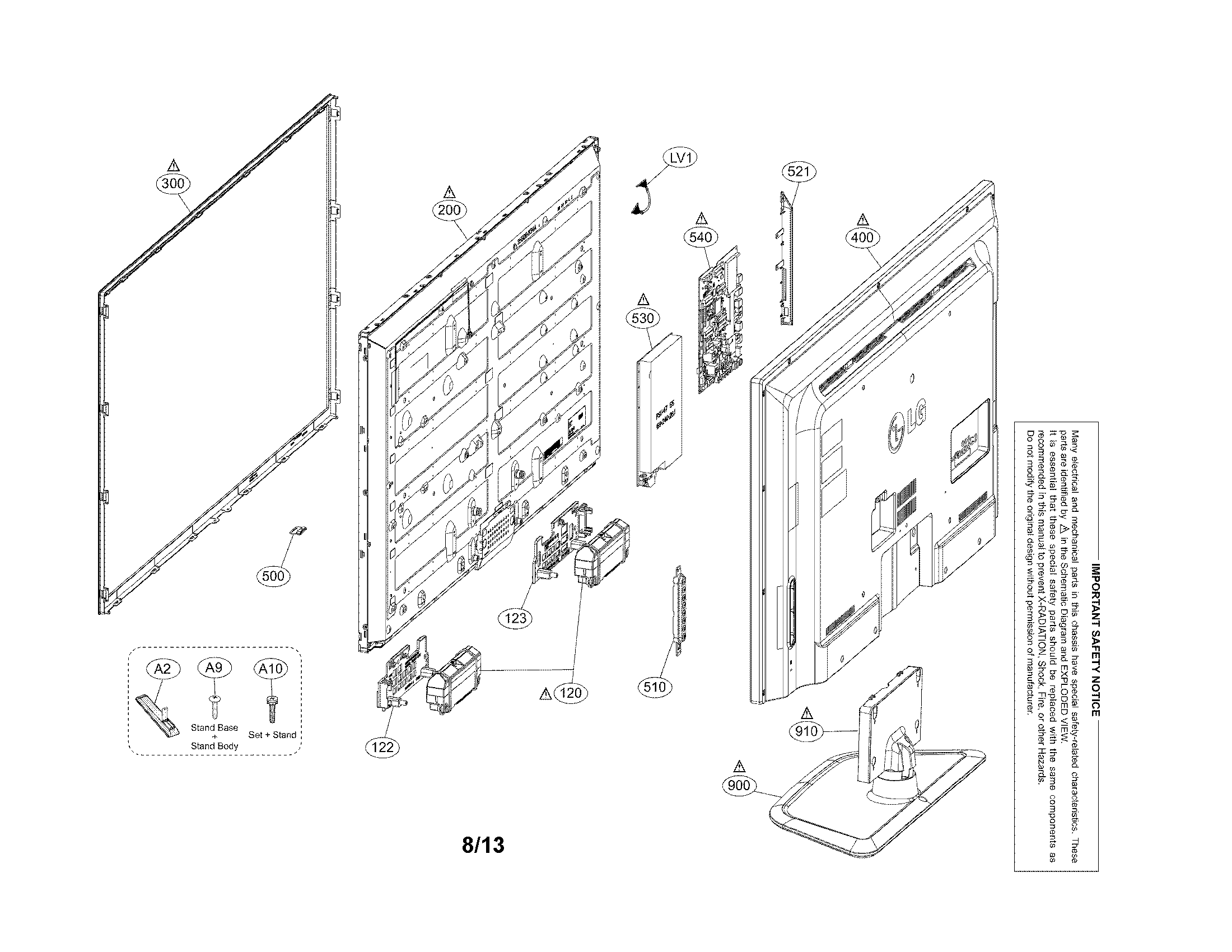 Exploded view parts