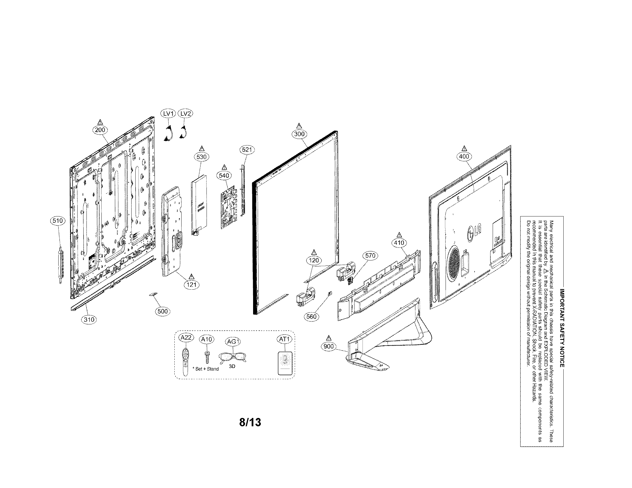 Exploded view parts