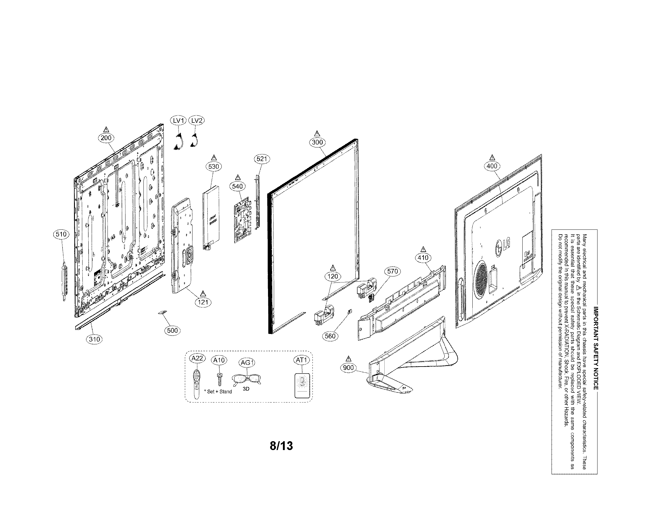 Exploded view parts