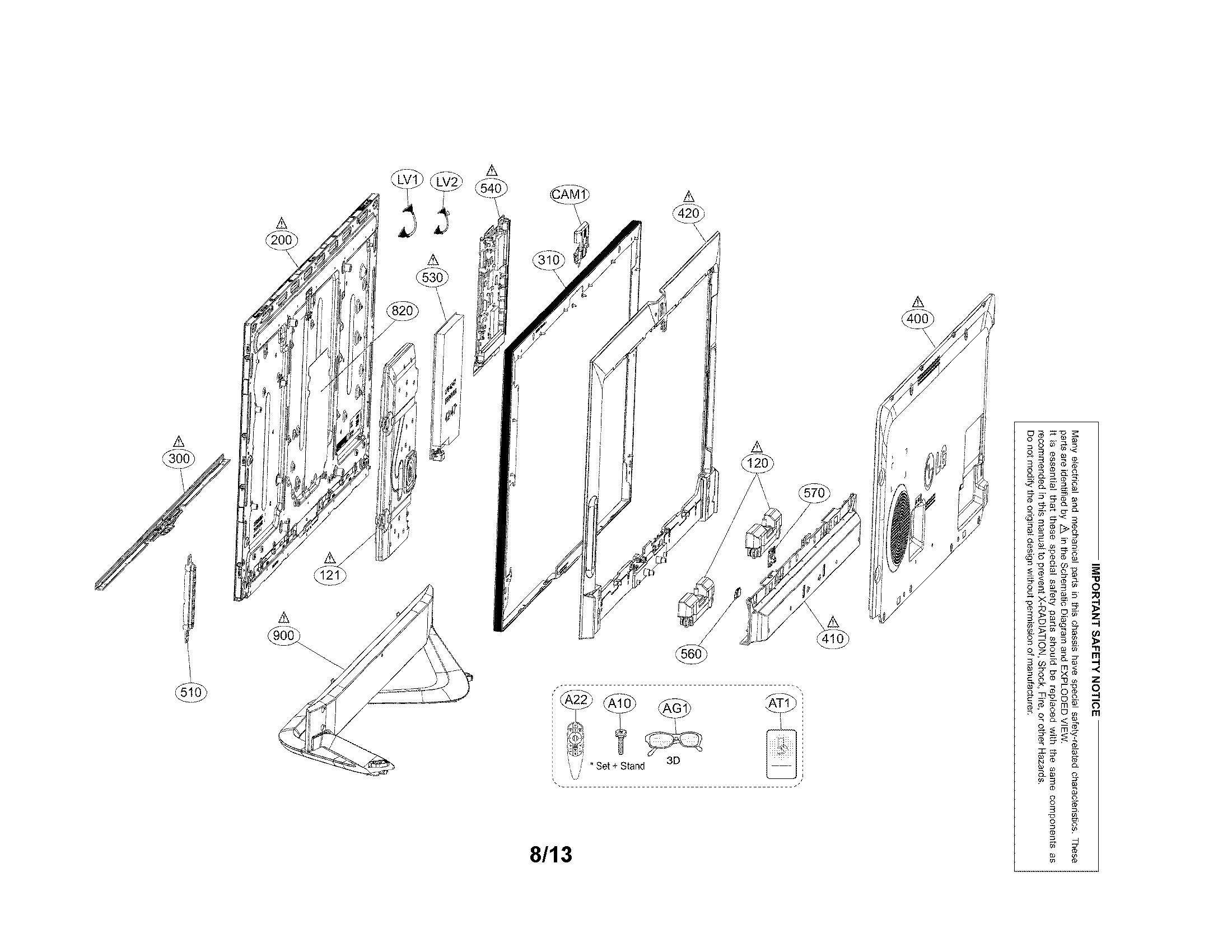 Exploded view parts