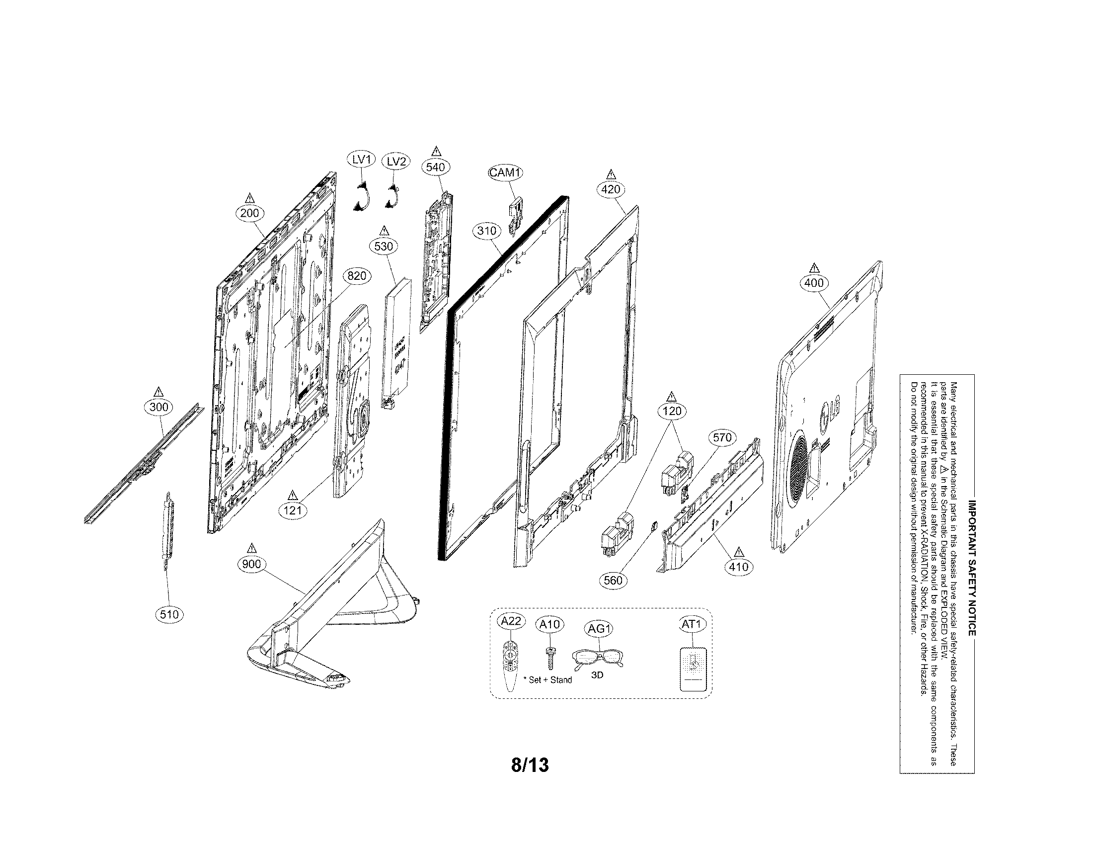 Exploded view parts