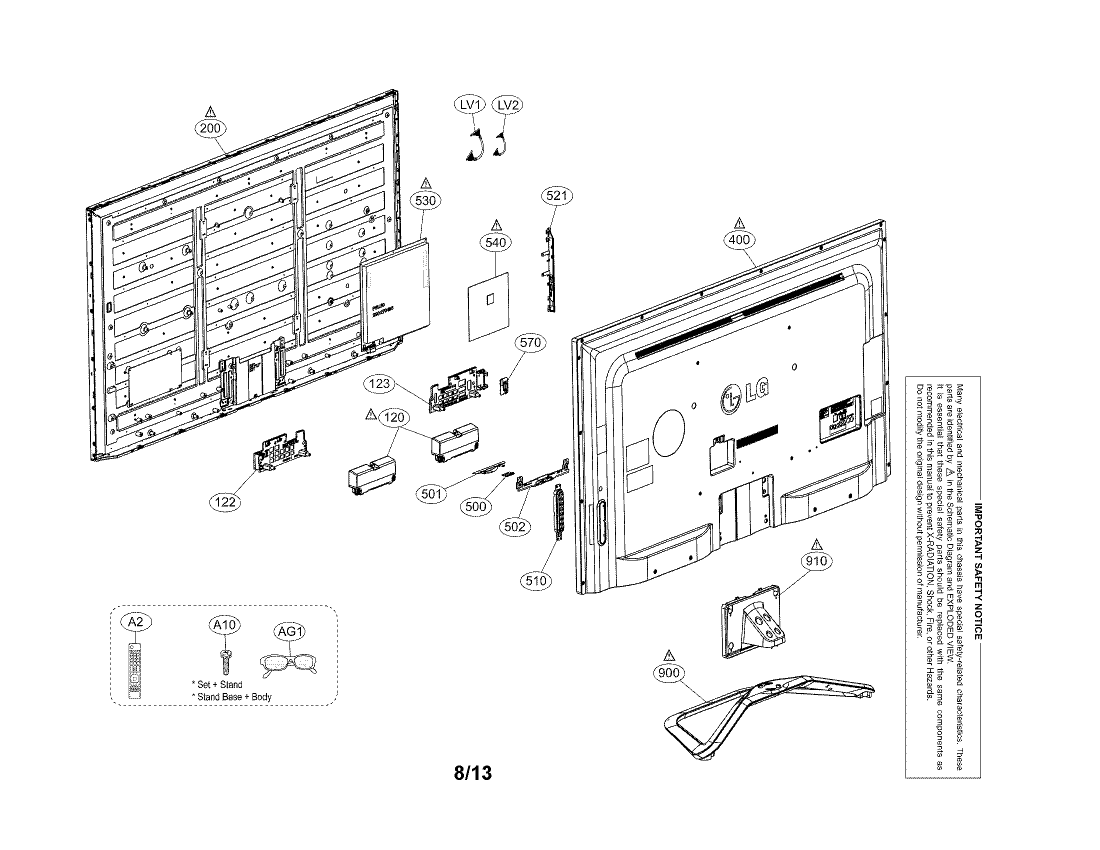 Exploded view parts
