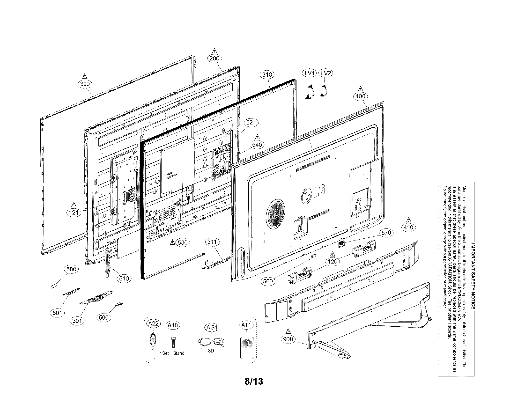 Exploded view parts