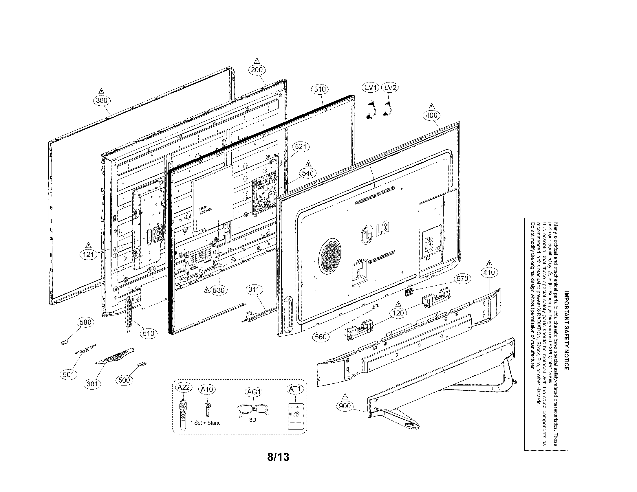 Exploded view parts