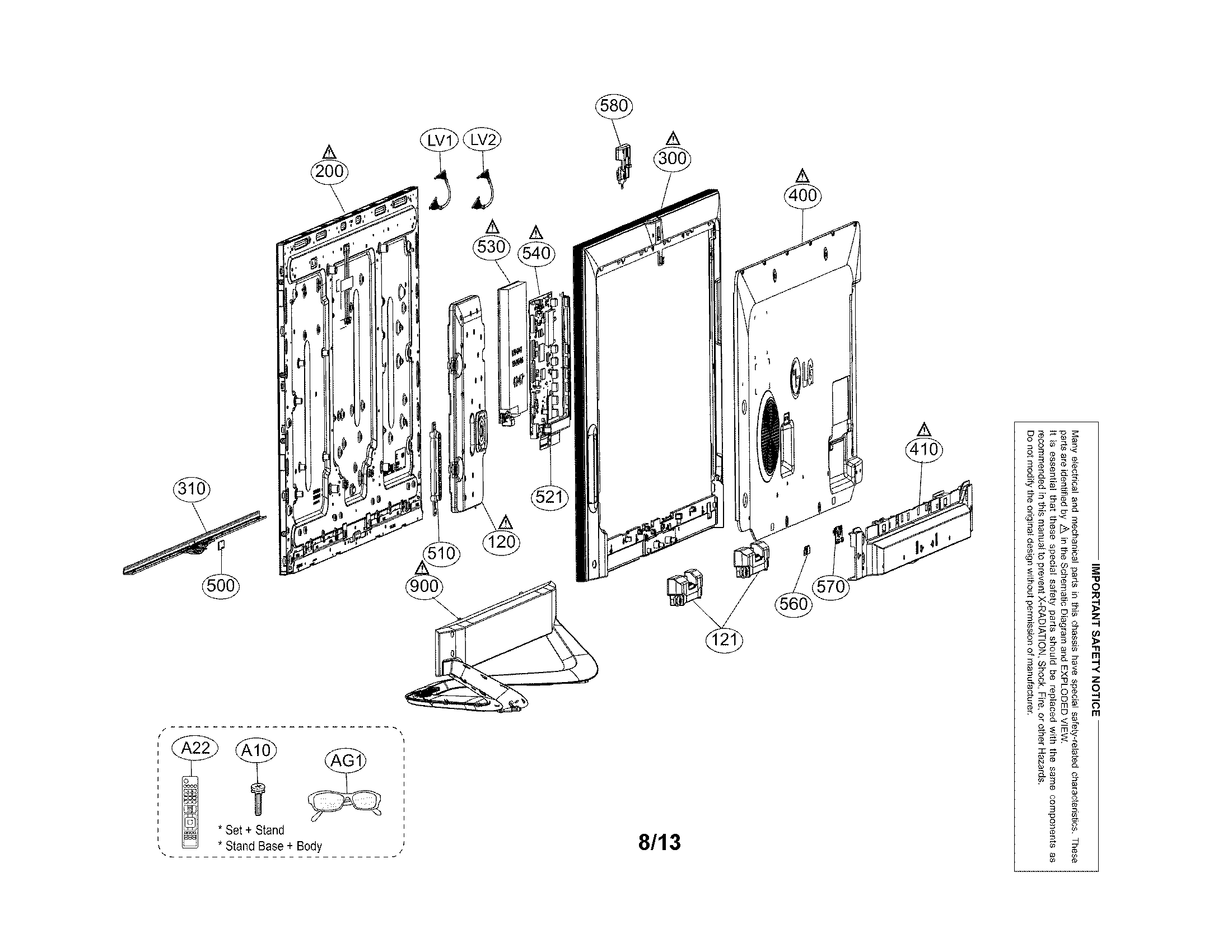 Exploded view parts