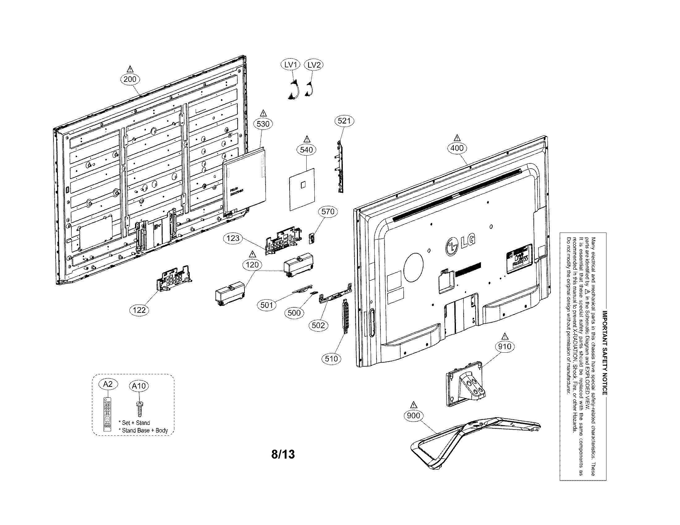 Exploded view parts