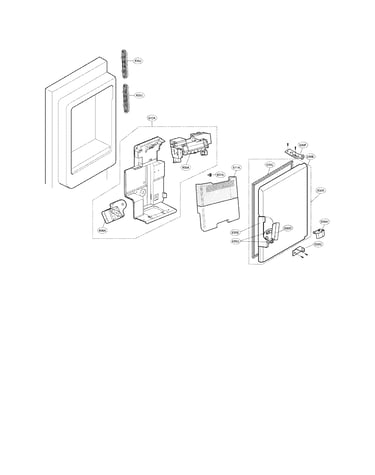 Ice maker and ice bin parts