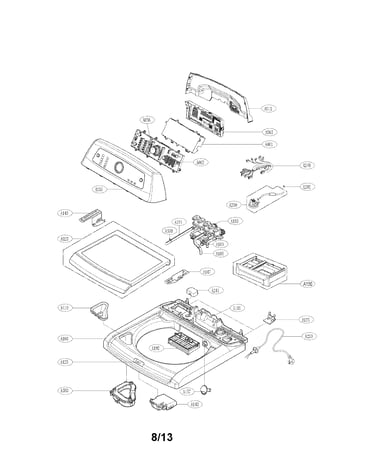 Top cover assembly parts