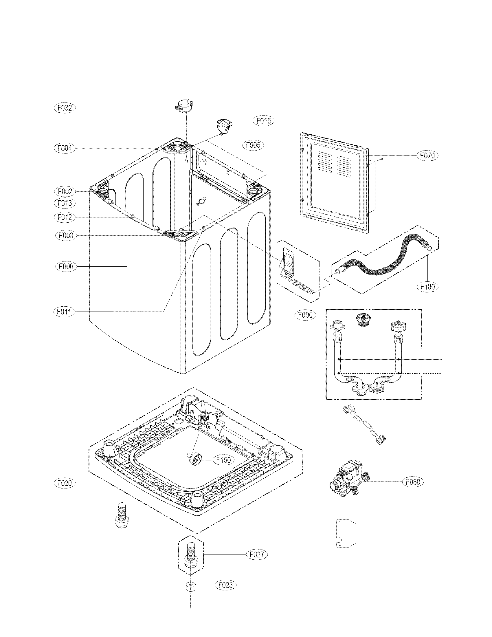 Case assembly parts