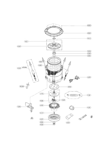 Tub assembly parts