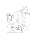 Kenmore Elite 79661513310 cabinet and door assembly parts diagram