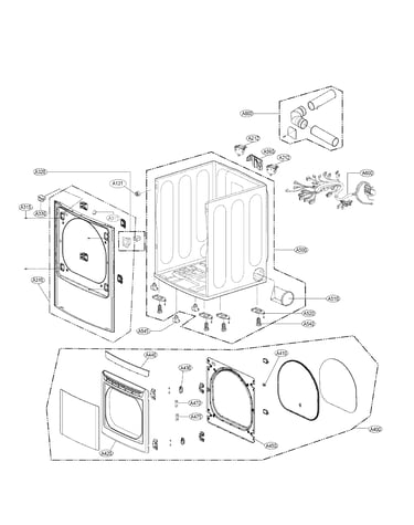 Cabinet and door assembly parts