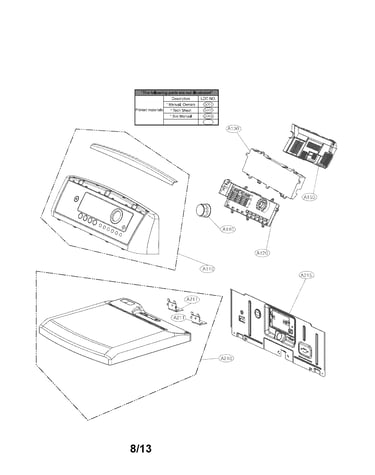Control panel and plate assembly parts