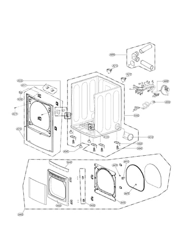 Cabinet and door assembly parts