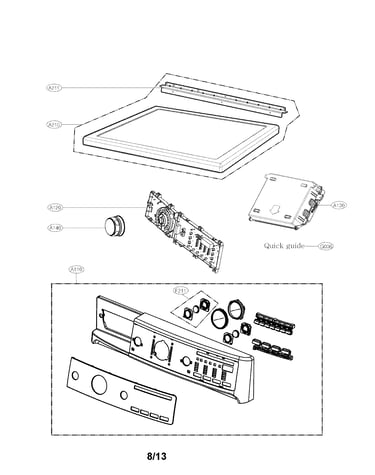 Control panel and plate assembly parts