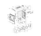 Kenmore Elite 79681072310 cabinet and door assembly parts diagram