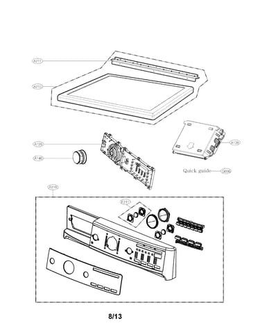 Control panel and plate assembly parts