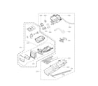 Kenmore Elite 79691072310 panel drawer and guide assembly parts diagram