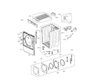 Kenmore Elite 79691072310 cabinet and door assembly parts diagram