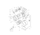 LG WM3250HWA drum and tub assembly parts diagram