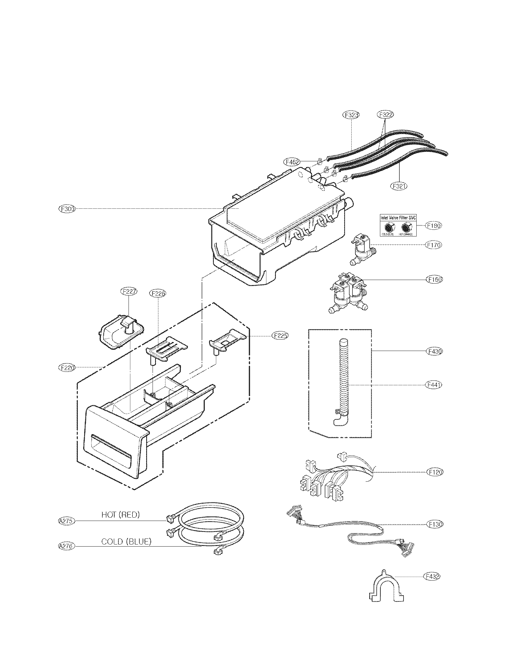 DISPENSER ASSEMBLY PARTS