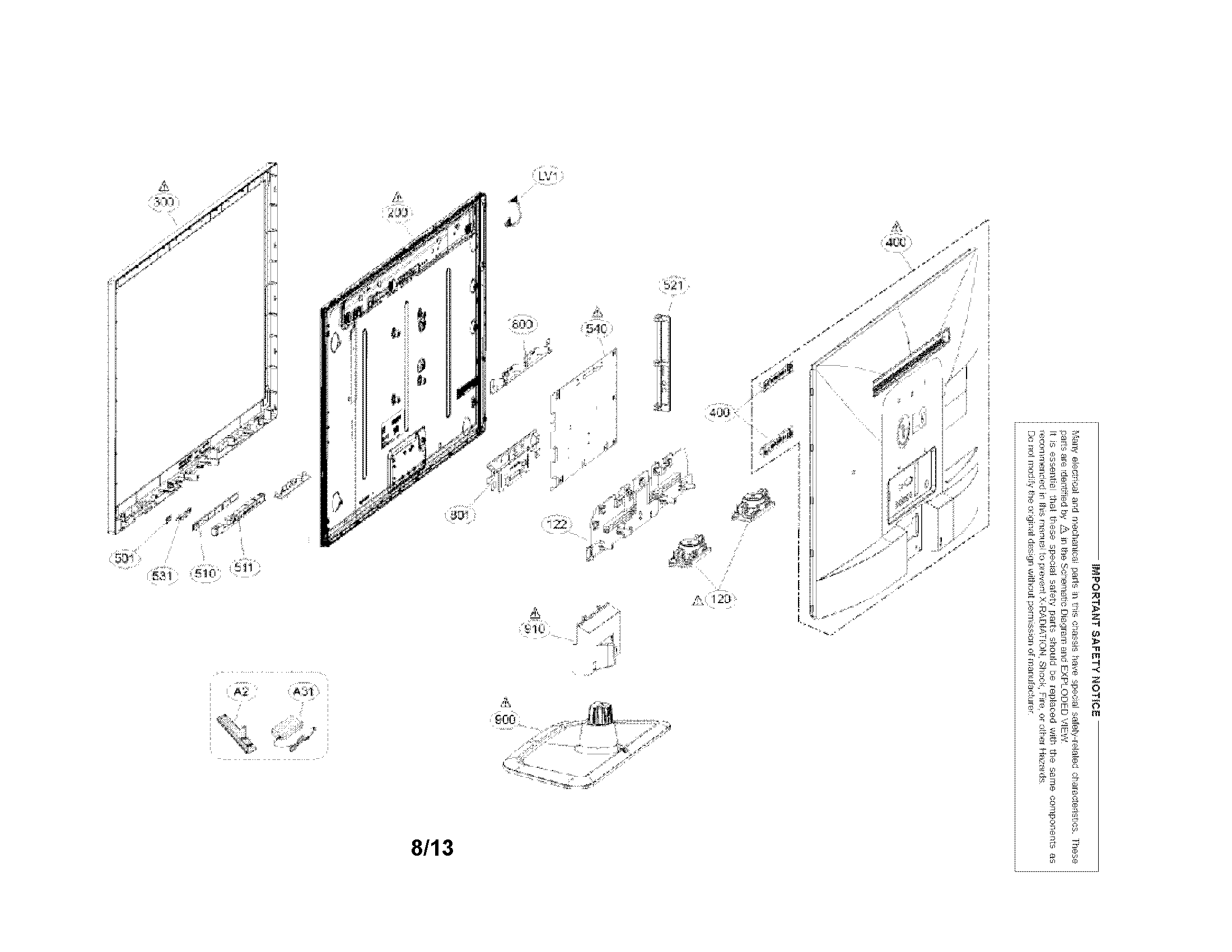 Exploded view parts