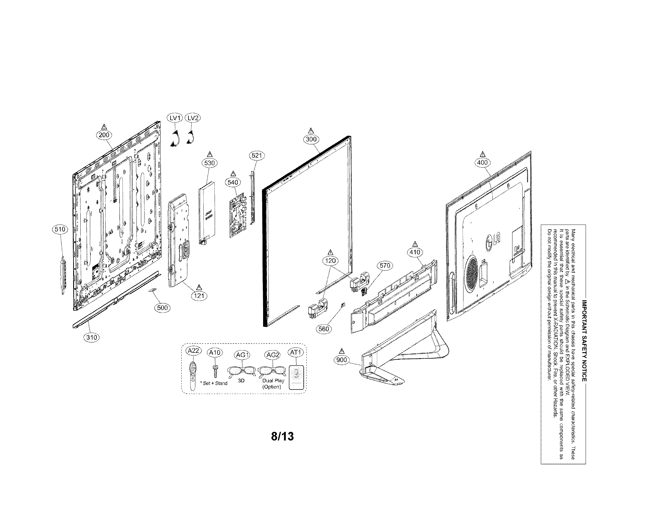 Exploded view parts