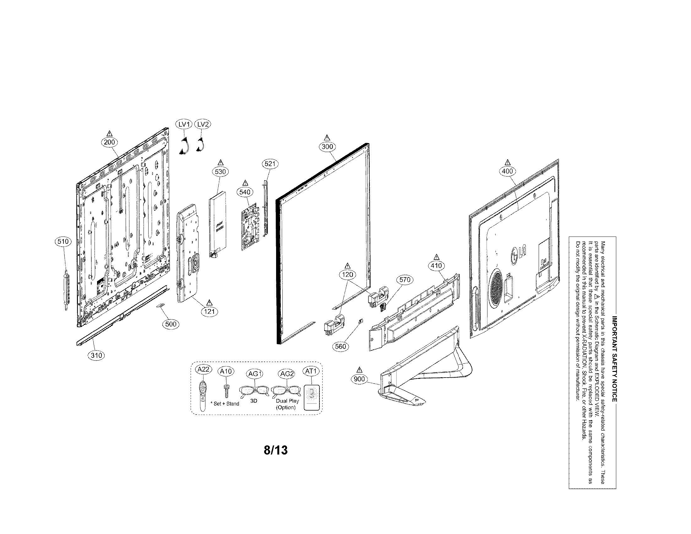 Exploded view parts