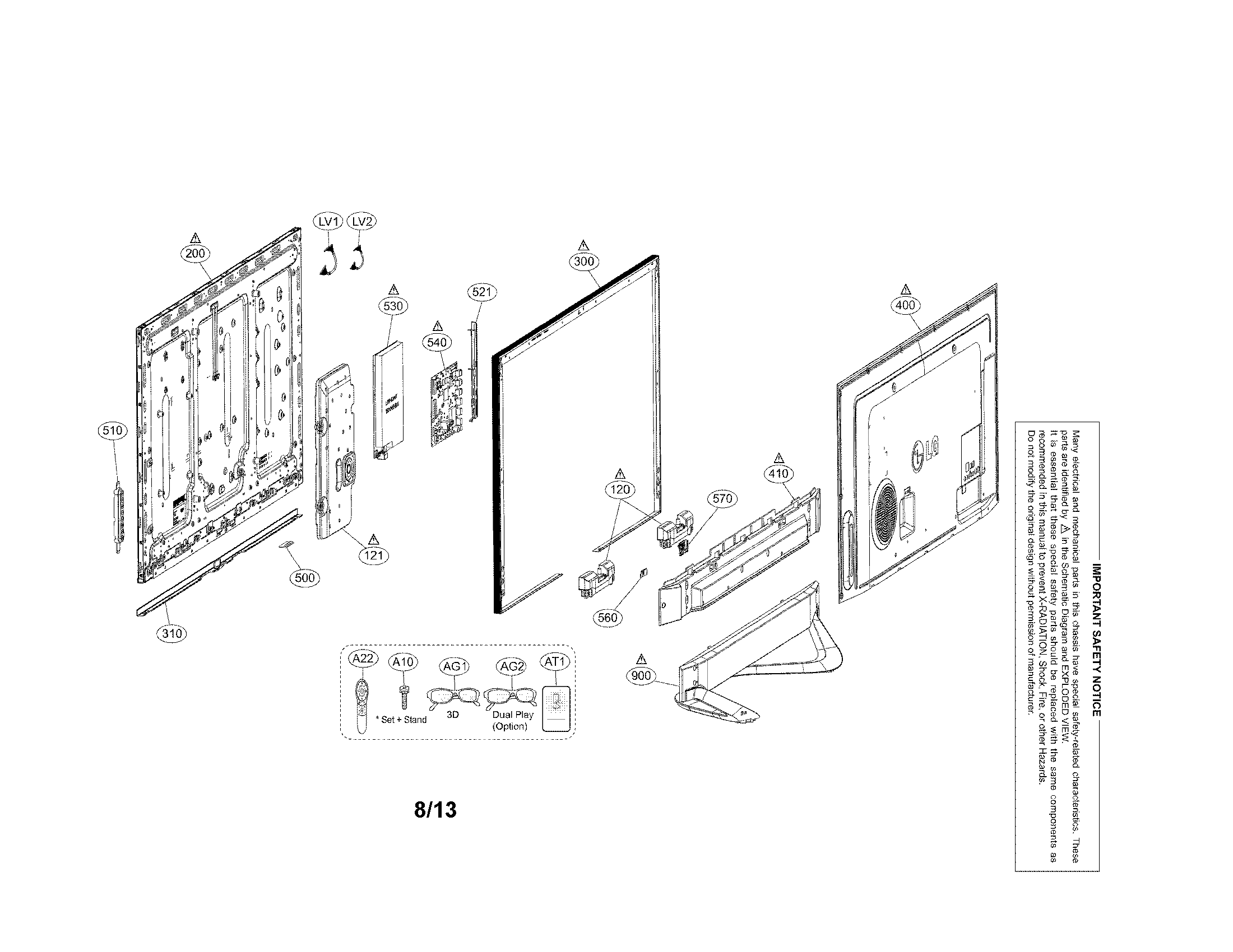 Exploded view parts