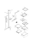 Refrigerator compartment parts