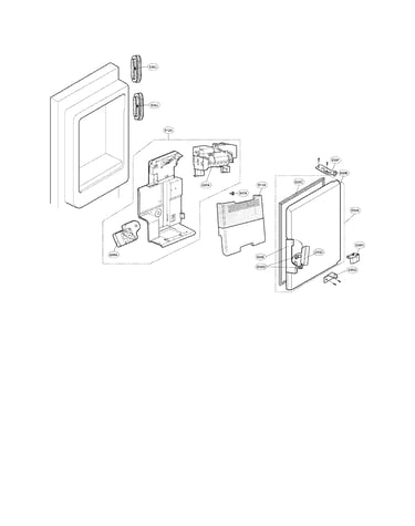 Ice maker and ice bin parts