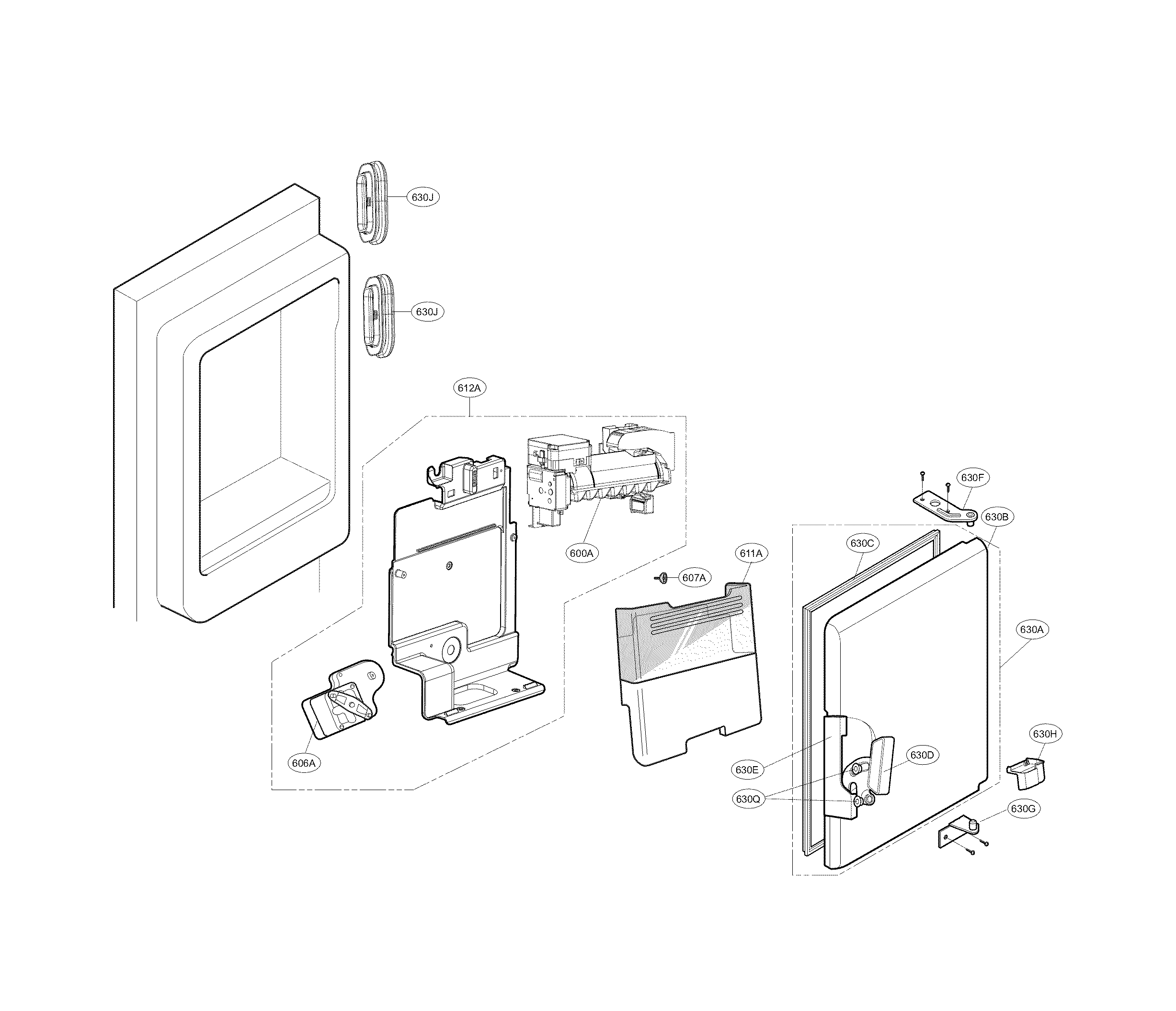 Ice maker and ice bank part