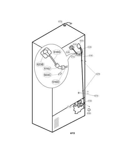 Value and water tube parts