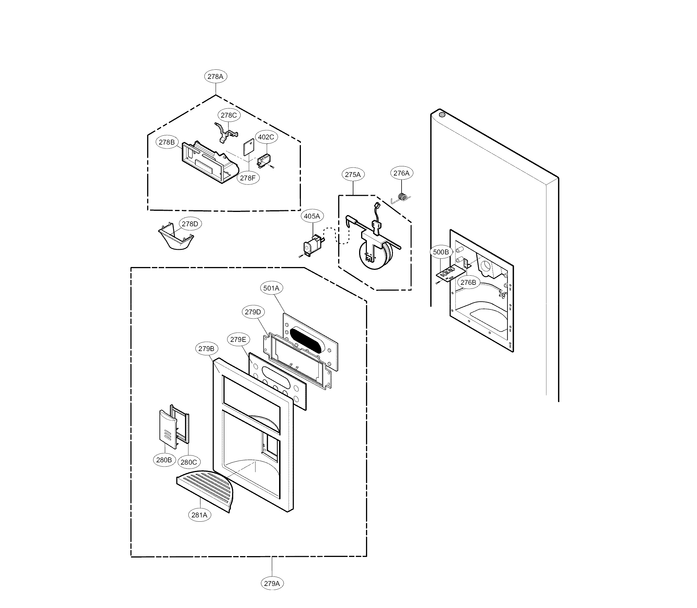 DISPENSER PARTS