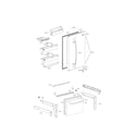 Kenmore Elite 79579043310 door parts diagram