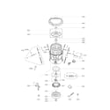 Kenmore Elite 79631622310 tub assembly parts diagram