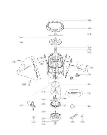 Tub assembly parts