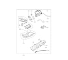 Kenmore Elite 79661622310 panel drawer and guide parts diagram