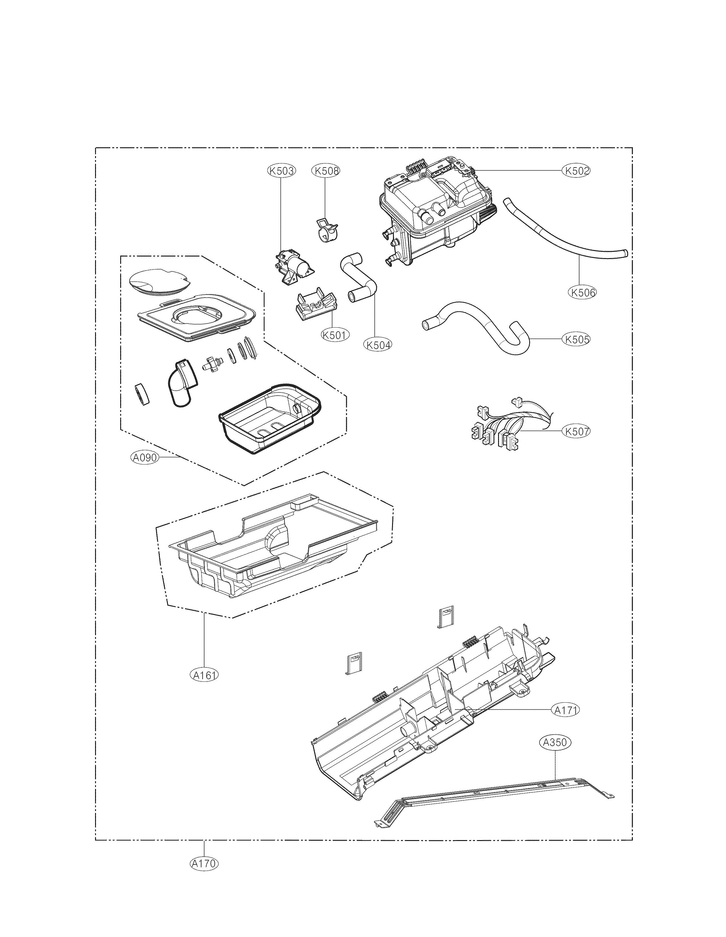 PANEL DRAWER AND GUIDE PARTS