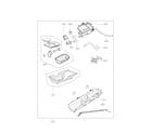 Kenmore Elite 79671622310 panel drawer and guide parts diagram