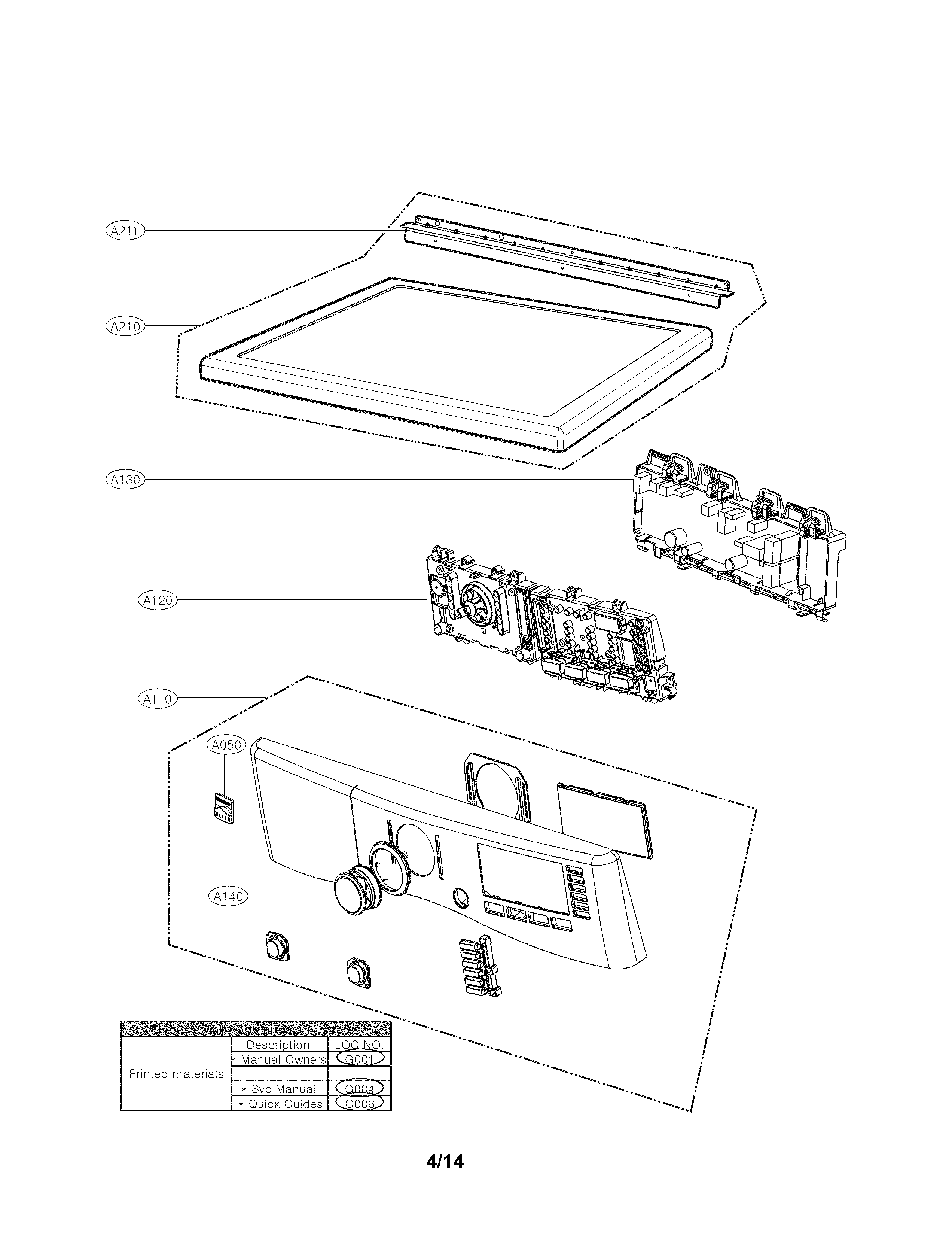 Control panel parts