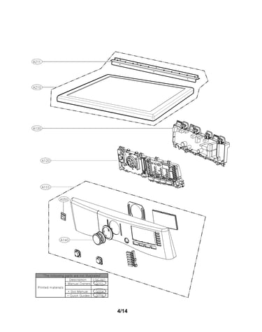 Control panel parts