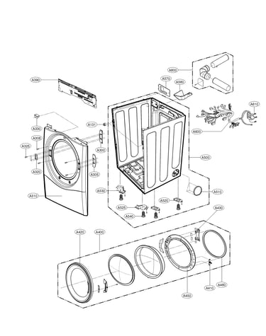 Cabinet and door parts