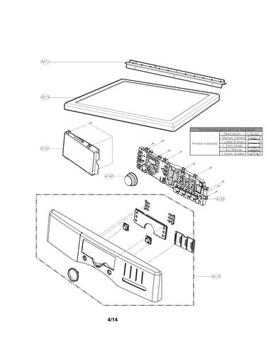 Control panel parts